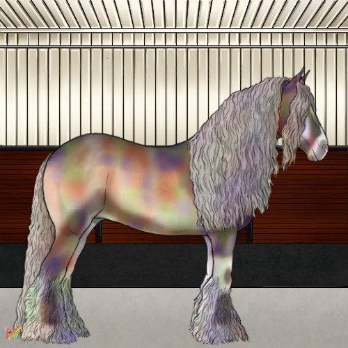 Horse Color:Nacre Silver Bay Onyx 