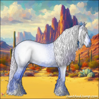 Horse Color:Gray Watercolor Silver Black Sabino 