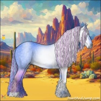 Horse Color:Gray Painted Watercolor Liver Chestnut Tobiano 