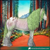 Horse Color:Watercolor Gold Champagne Ice Onyx Appaloosa