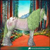 Horse Color:Watercolor Gold Champagne Ice Onyx Appaloosa 