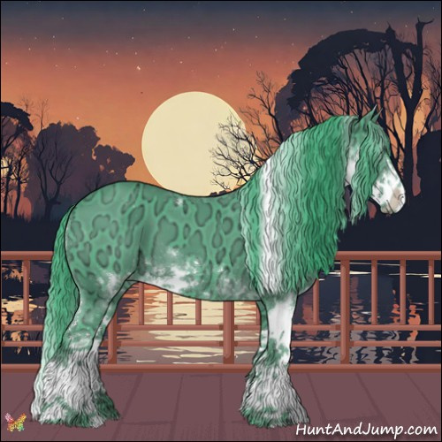 Horse Color:Watercolor Black Ice Sabino