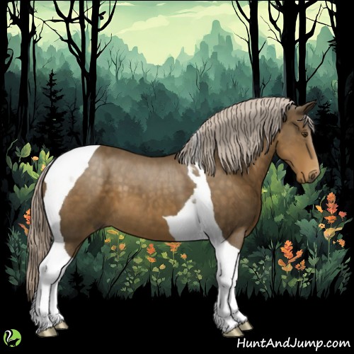 Horse Color:Chocolate Palomino Tobiano 