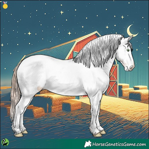 Horse Color:Gold Champagne Near Fewspot 