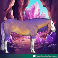 Horse Color:Watercolor Buckskin Splash