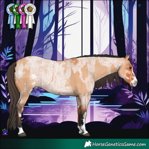 Horse Color:White Spotted Bay Dun  and Bay Roan Rabicano 