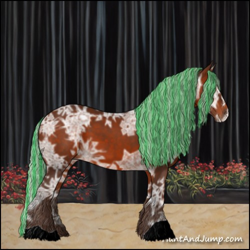 Horse Color:Painted Silver Brown Ice