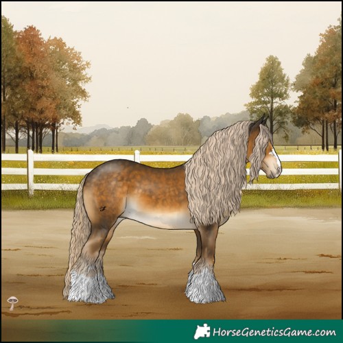 Horse Color:Chocolate Palomino Mushroom 