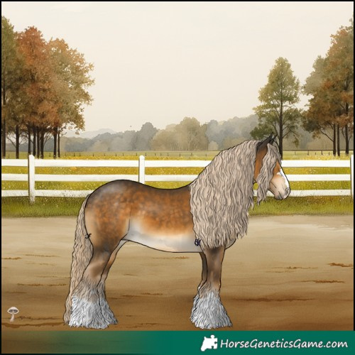 Horse Color:Chocolate Palomino Mushroom 
