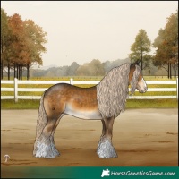 Horse Color:Chocolate Palomino Mushroom 
