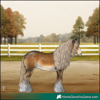 Horse Color:Chocolate Palomino Mushroom 