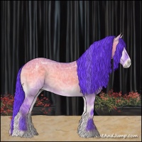 Horse Color:Watercolor Grullo Ice Onyx 