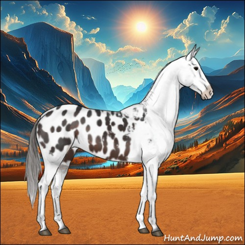 Horse Color:Brown Appaloosa 