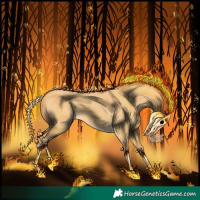 Horse Color:Silver Sable Cream Champagne Dun 