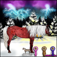 Horse Color:Plaid Chocolate Palomino Ice Onyx Splash Tobiano Appaloosa