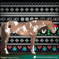 Horse Color:White Spotted Sable Champagne 