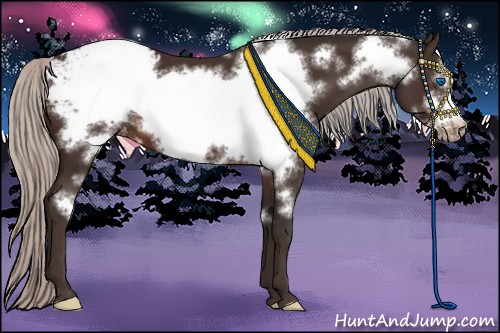 Horse Color:Silver Brown Frame Appaloosa 