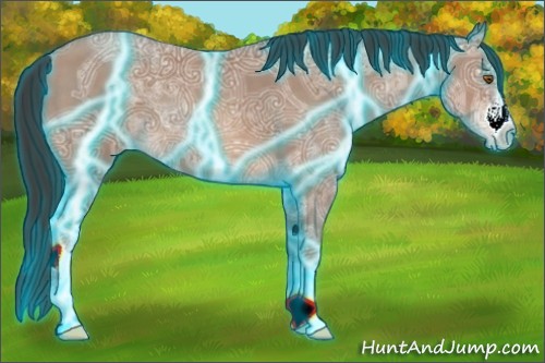 Horse Color:Thunderstruck Sable Champagne Ice 