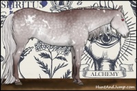 Horse Color:White Spotted Chocolate Silver Grullo Chinchilla 