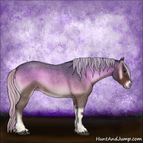 Horse Color:Silver Brown Roan Onyx 
