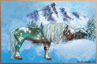 Horse Color:Painted White Spotted Liver Chestnut Tobiano 