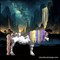 Horse Color:Painted Watercolor White Spotted Midnight Silver Brown Ice Onyx Frame 