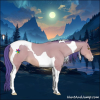 Horse Color:Watercolor Amber Champagne Tobiano 