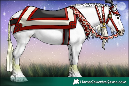 Horse Color:Watercolor White Spotted Red Dun Ice Sabino Rabicano