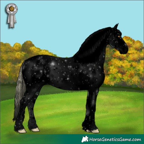 Horse Color:Void Watercolor Grullo Chinchilla Tobiano Appaloosa 