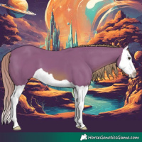 Horse Color:Watercolor Chestnut Splash 