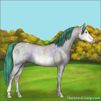 Horse Color:Painted Nacre Brown Chinchilla Ice Dun 