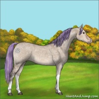 Horse Color:Painted Silver Brown Ice Dun 