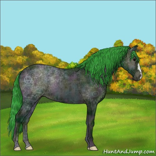 Horse Color:Watercolor Midnight Brown Ice Onyx 
