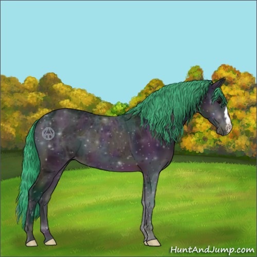 Horse Color:Watercolor Midnight Brown Ice Onyx 