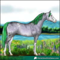 Horse Color:Painted Silver Brown Chinchilla Ice Onyx Brindle 