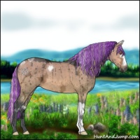 Horse Color:Painted Silver Brown Chinchilla Ice Dun Brindle 