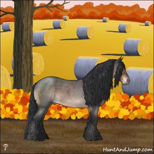 Horse Color:Brown Roan Mushroom Rabicano 