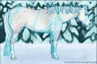 Horse Color:Thunderstruck Watercolor Silver Buckskin Chinchilla Pearl Onyx Sabino Splash