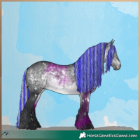 Horse Color:Painted White Spotted Silver Brown Chinchilla 