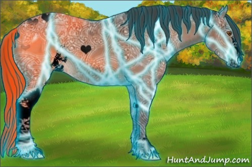 Horse Color:Void Thunderstruck Bay Ice Sabino 
