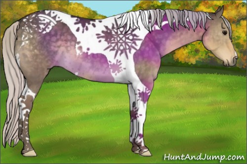 Horse Color:Silver Smoky Grullo Tobiano 
