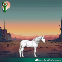 Horse Color:Perlino Dun Snowcap 