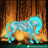 Horse Color:Painted Thunderstruck White Spotted Liver Red Dun Ice Splash 