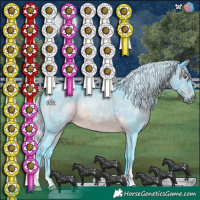 Horse Color:Watercolor Silver Brown Chinchilla 