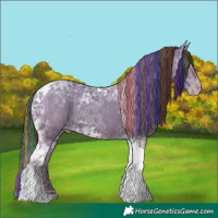 Horse Color:Painted Classic Champagne Ice Tobiano 