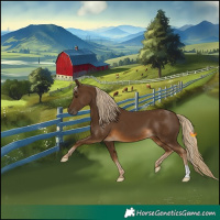 Horse Color:Chocolate Palomino 