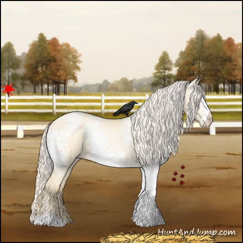 Horse Color:White Spotted Palomino Pearl Dun 