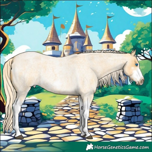 Horse Color:Palomino Roan Splash Frame 