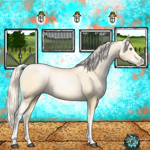 Horse Color:White Spotted Palomino Roan Pearl 