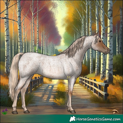 Horse Color:Chocolate Palomino Roan 